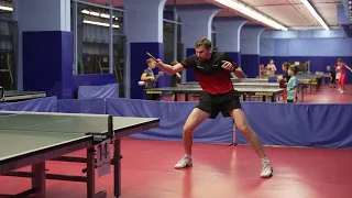 Backhand topspin in table tennis by Kirill Skachkov. WR 50