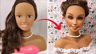 REPAINTING BARBIE DOLL | STUNNING BARBIE MAKEOVER TRANSFORMATIONS