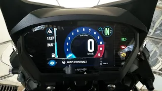 Triumph Tiger In-depth Dashboard Review - TFT Display, Setup menu, Deep dive