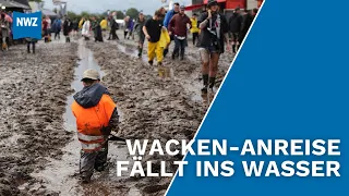 Schlamm und Frust bei Anreise zum Wacken-Festival