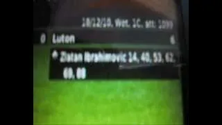 Ibrahimovic gets 6 goals in 1 game (Football Manager 2011 gameplay)