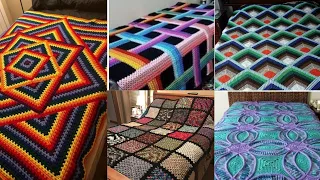 top class crochet bedsheet designs/ beautiful & stunning crochet bed spread /crochet bed cover