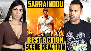 SARRAINODU Best Action Scene | Allu Arjun | Interval Fight Scene | Magic Flicks | Indian/UK REACTION