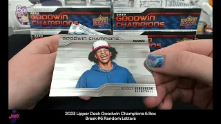 2023 Upper Deck Goodwin Champions 6 Box Break #6