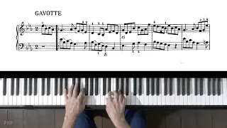 Bach French Suite No.4 "Gavotte 1&2 and Menuet" P. Barton, FEURICH 133 piano