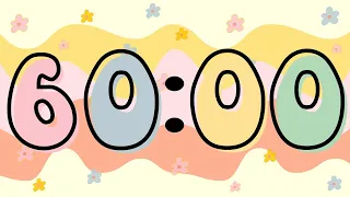 60 Minute Groovy Themed Timer