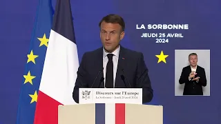 Le discours d'Emmanuel Macron sur l'Europe à la Sorbonne