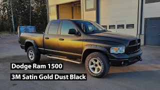 Dodge Ram 1500 - 3M Satin Gold Dust Black wrap