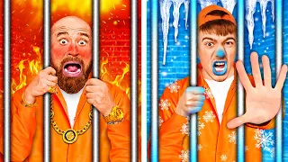 CHAUD vs FROID PRISON DÉFI!! **partie 3**