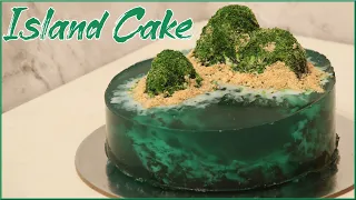 Island Cake|Chocolate jelly island cake|Ocean cake|Trending cake|Best Birthday cake|