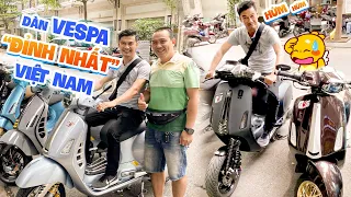 Tiết Cương lên Gò Vấp giao lưu hội Vespa Piagio độ khủng