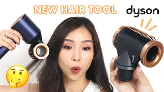 Trying the New Dyson Hair Tool *wow*