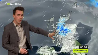 Wednesday Scotland weather forecast 12/01/22