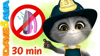 😻 Five Little Firemen and More Nursery Rhymes by Dave and Ava 😻