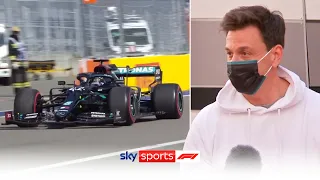 Toto Wolff on Hamilton time penalties and Bottas victory! | Russian Grand Prix