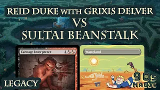 Reid Duke Grixis Delver vs Sultai Beanstalk [$2000 Legacy Round 1]