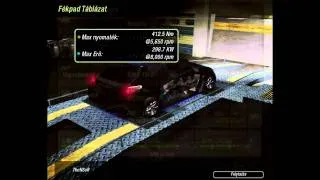 NFSU2 Peugeot 206 Top Speed + Dyno [HD] 401Km/h