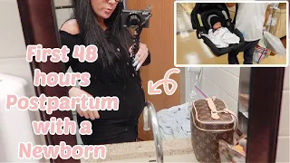 First 48 Hours Postpartum What to Expect with a Newborn + Bringing Baby Home from Hospital