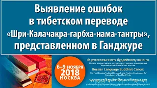 Стрелков А.М. Выявление ошибок в переводе «Шри-Калачакра-гарбха-нама-тантры»