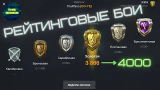 РЕЙТИНГОВЫЕ БОИ В ФЕВРАЛЕ, АПАЕМ 4К РЕЙТИНГА. WOT BLITZ