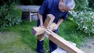 Tenon Structure Made From Old Wood,Amazing Ideas#woodworking #Tenon# Wood#carpentry