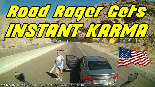 A Day in The Life of an American Truck Driver - Road Rage, Brake Check, Car Crash, Instant Karma USA