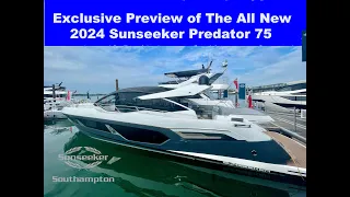 2024 Sunseeker Predator 75 - Brand New Exclusive Full Walk-Thru Tour - Available Now