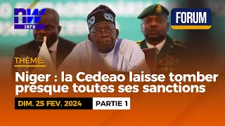 Niger : la CEDEAO laisse tomber presque toutes ses sanctions P1