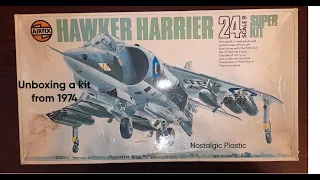 Airfix 1/24 Original 1974 Harrier Unboxing