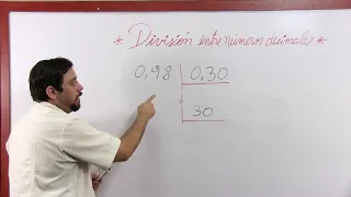 División entre números decimales