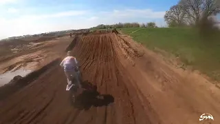 16 YEAR OLD ON A 250 2 STROKE WIDE OPEN  - AMCA MX2 FATCATS