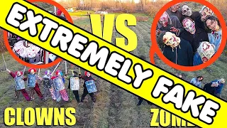 when you see Clowns VS Zombies don't approach them! Run AWAY Fast because it's FAKE @Stromedy