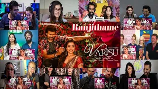 Ranjithame - Varisu Video Song Reaction Mashup | Thalapathy Vijay | Rashmika | #DheerajReaction