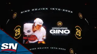 Vancouver Canucks Hold Tribute In Honour Of The Late Gino Odjick