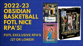 Obsidian FOTL! 2022-23 Panini Obsidian Basketball FOTL Hobby Box Opening!