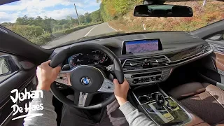 2020 BMW 750i XDRIVE V8 530 HP POV TEST DRIVE