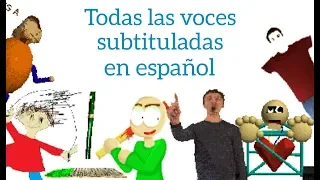 Todas las voces subtituladas en español | Baldi's Basics in Education and Learning