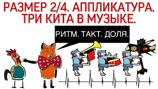 20 урок: «Ритм. Такт. Доля. Размер 2/4. Три кита в музыке. Аппликатура». Курс «Puzzle Piano»