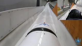 Israel 4 man bobsled PyeongChang Driver and Brakeman POV 4k