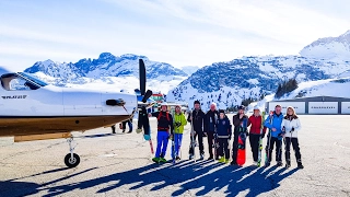 PC 12 Courchevel landing 4k