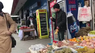 The Green Market in Dushanbe, Tajikistan