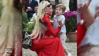 Elon Musk & Ex Grimes Spotted Vacationing In Portofino With Their Child X & His Son Saxon
