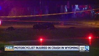 Motorcycle driver hurt in Wyoming crash