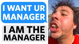 Male Karen DEMANDS to see the MANAGER...but he doesn't know that I AM THE MANAGER - Reddit Podcast