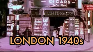 Daily Life in London During WW2 1940's | Color WW2