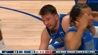 Luka Doncic HOLDS himself back from SUSPENSION after a QUESTIONABLE foul call from the ref! 🥲