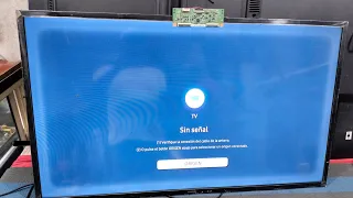 diagnóstico o recuperación de pantalla sin video de TV Samsung Smart TV modelo un43t5300ak