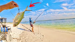 This is why you throw Big Live baits off the Beach!