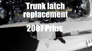 Trunk latch replacement on 2007 Toyota Prius