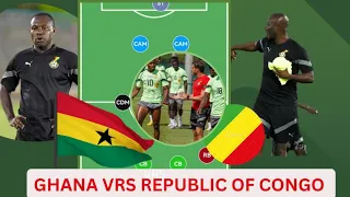 GHANA🇬🇭 vs CONGO🇨🇬: BLACK METEORS POSSIBLE STARTING LINEUP AND COACH ATTRAM’S PRE-MATCH